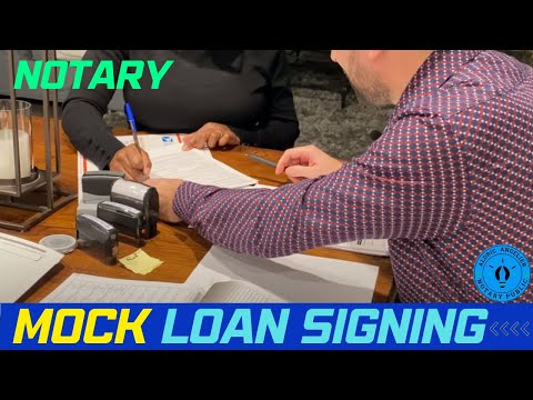 Notary Mock LOAN SIGNING - How to successfully do a closing and have satisfied signers.Buyers Packet