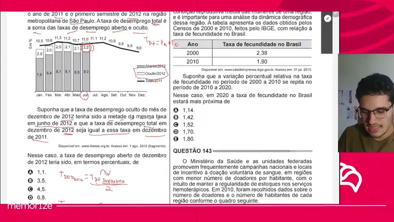 Resolução em Vídeo — Questão 136 ENEM 2014