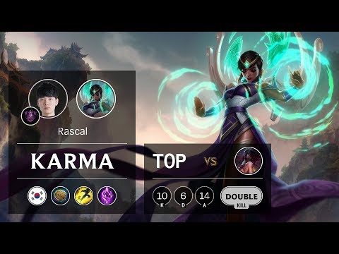 Karma Top vs Akali - KR Master Patch 9.16
