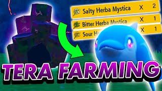 HOW to FARM HERBA MYSTICA using 5/6 Star TERA RAIDS in Pokémon Scarlet and Violet