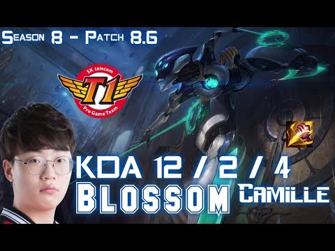 SKT T1 Blossom CAMILLE vs OLAF Jungle - Patch 8.6 KR Ranked