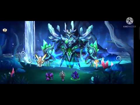 summoners war: ELLUNIA  lvl 5 all dark monsters farmable speed team test!