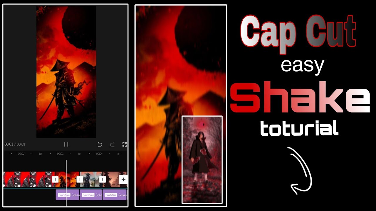 Capcut easy shake tutorial | Capcut edit | uchiha tech
