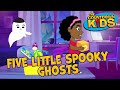 Five Little Spooky Ghosts The Countdown Kids Kids Songs Halloween Songs Lyrics Video