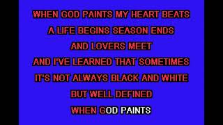 Alan Jackson - When God Paints (With Background Vocals) (Karaoke) - Full Moon Karaoke