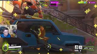 【OW2】ティルト２連続引いたりして５連敗後の試合、やっとの勝利に奇声を上げるゲンジ使い