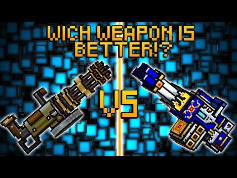 Pixel Gun 3D - Hand Gatling VS Excalibur
