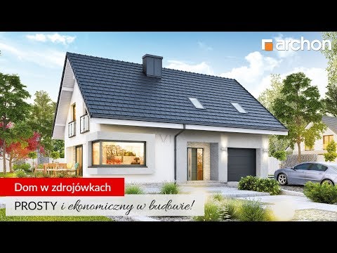 Dom w zdrojówkach - Mały i tani w budowie I ARCHON+ Projekty Domów