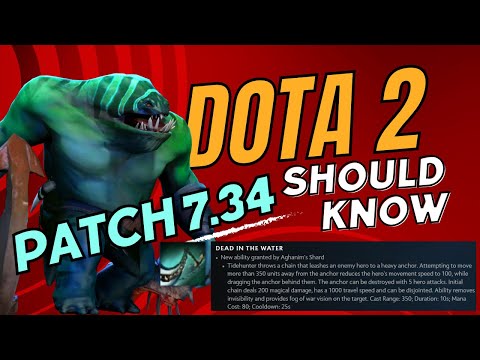 Dota 2 - 7.34 Patch | Tide Hunter New Skill (Dead In The Water)