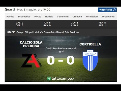 Play Off Zola Calcio - Corticella