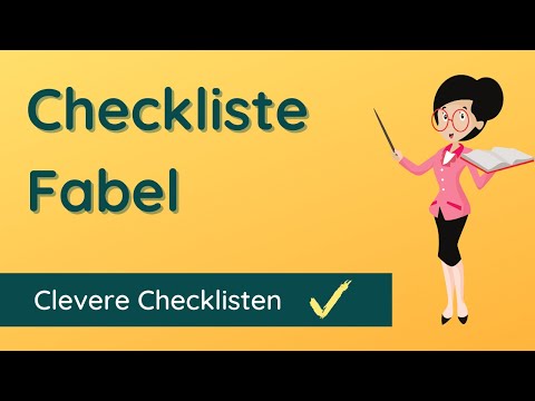 Checkliste ✅ Fabel schreiben: Prüfe deine Fabel