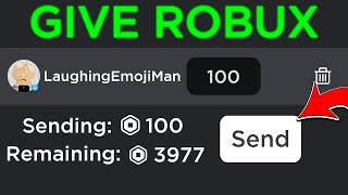 how to give robux in roblox to friends *without group* (how to send a friend robux no group 2024)