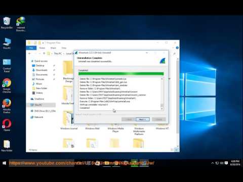 How to Uninstall Wireshark 2.0 on Windows 10? Video