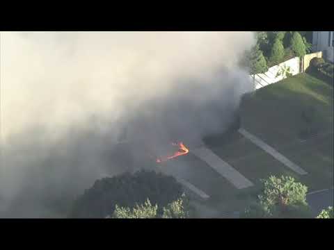 A series of gas explosions has caused fires in more than 20 homes across three communities north of Boston. (Sept. 13)