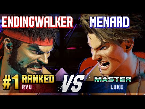 SF6 ▰ ENDINGWALKER (#1 Ranked Ryu) vs MENARD (Luke) ▰ High Level Gameplay