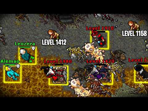 I opened a PK in a Level 1900 Pune party in Tibia and...