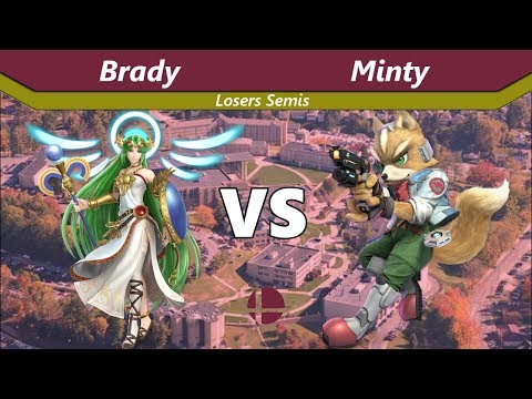 Smash at Fairmont 1/23/20 - Brady (Palutena) vs Minty (Fox) - Losers Semis - SSBU