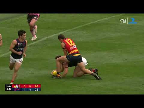 SANFL Prelim Final Snapshot - Norwood's Ben Jarvis takes a great grab