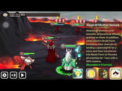 Summoners War Valantis - Light Druid skill test