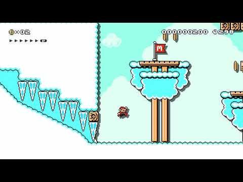 ⸫Sweet Sky Swing & Slide [Hard]⸪ by Dynasteel - Super Mario Maker 2 - No Commentary 1bz