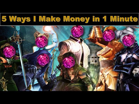 5 WAYS I MAKE MONEY in GUILD WARS in 1 MINUTE