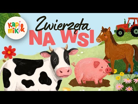 Zwierzęta na wsi🐮🐷 Odgłosy zwierząt – piosenka edukacyjna
