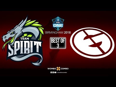 Evil Geniuses vs Team Spirit Game 1 | ESL One Birmingham 2018 | Group Stage (Bo3)