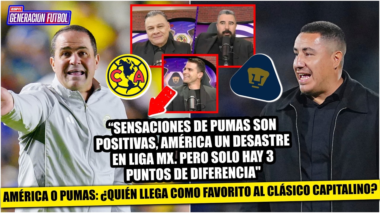 INSÓLITO. A pesar de todo, el AMÉRICA es FAVORITO para duelo vs PUMAS ¿No pesa el CU? | Generación F