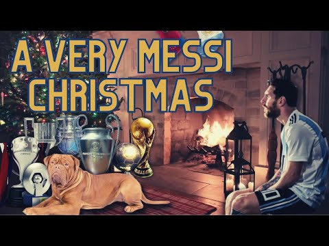 A Very Messi Christmas | Festive Yule Log & Christmas Music with the GOAT