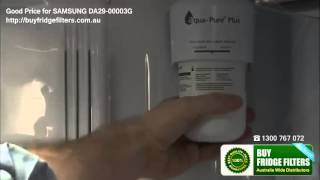 How to change Samsung side-by-side fridge water filters?