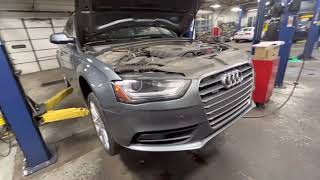 PUTTING A 2014 AUDI A4 (B8) FRONT END INTO SERVICE POSITION