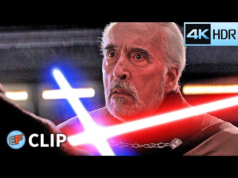 Obi-Wan & Anakin vs Count Dooku | Star Wars Revenge of the Sith (2005) 4K HDR Movie Clip