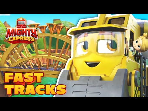 Brock's BIG Bridge Build! 🚜 Fast Tracks Short Episode 🚜 - Mighty Express Official