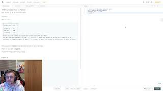 YouTube video 'my attempt at solving leetcode 1757: recyclable and low fat products [SOLVED]'