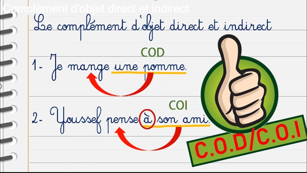 Le complément d'objet direct et indirect (COD/COI) #cod_coi
