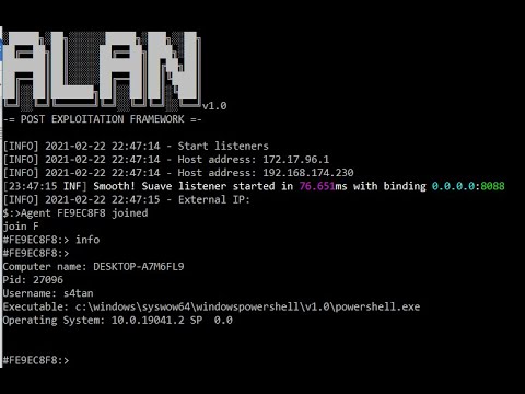 Alan v1.0 - A Post-Exploitation Framework