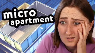 Can I build a TINY apartment that fits 8 Sims?!