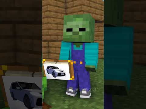 Adopted Baby Zombie Became Rich & Revenge Zombie Family - Monster School Minecraft Animation #shorts