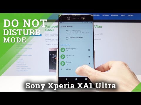 How to Set Up Silent Mode in Sony Xperia XA1 Ultra - Enable DND Mode / Do Not Disturb