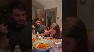 Not twirling my spaghetti in front of my Italian husband 😂 #shorts