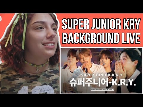 Singing pretending to be a track (ft. SUPER JUNIOR-K.R.Y.) | [BGL : Background Live] | REACTION 