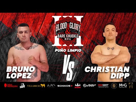 Bare Knuckle Profesional Argentina 82 KG | Christian Dipp vs Bruno Lopez | Blood and Glory