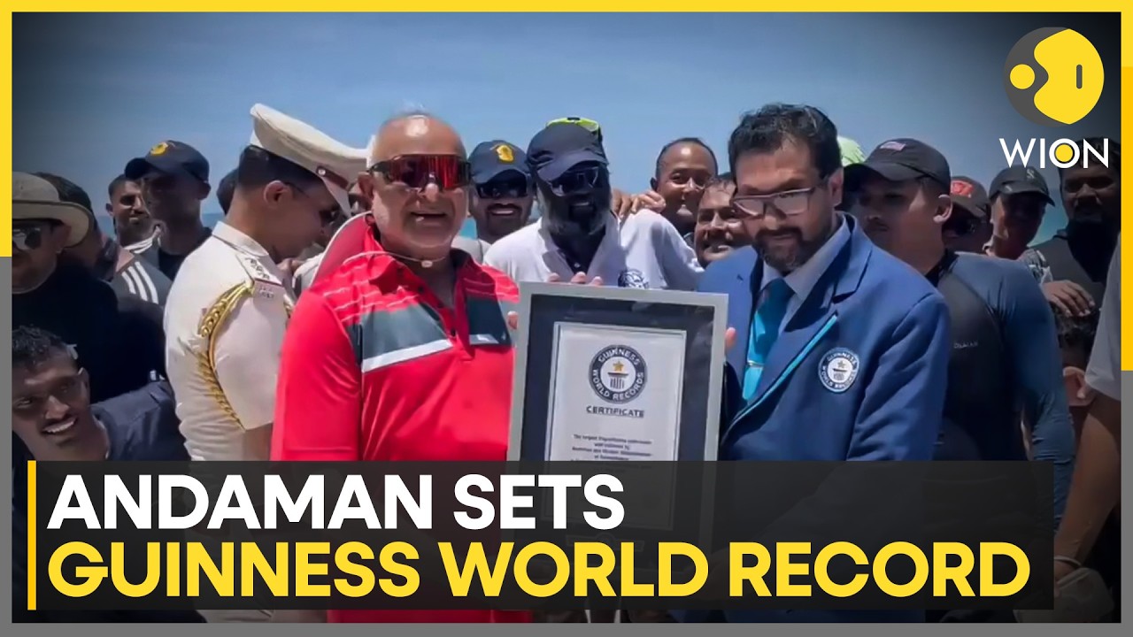 Andaman Unfurls World’s Largest Underwater National Flag | WION News