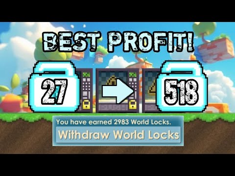 BEST PROFIT in Growtopia! How to GET RICH FAST in 2025! (EASY DLS)
