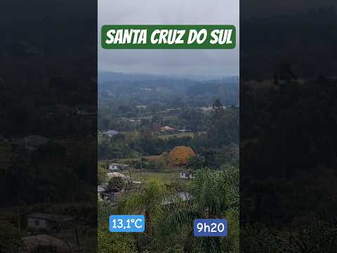 Manhã fria e nublada em Santa Cruz do Sul, RS - 01/06/2026 #frio #nublado #santacruzdosul