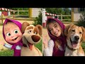 Masha And The Bear Cartoon Characters In Real Life Masha And The Bear Real Version