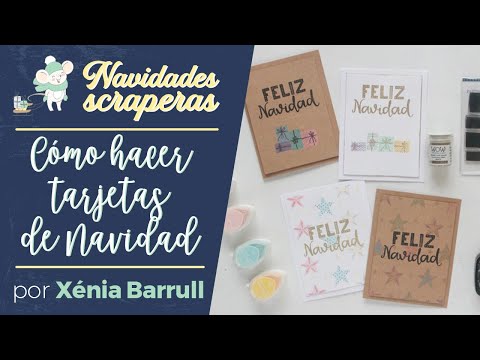 Cómo hacer tarjetas de navidad rápidas - por Xènia Crafts