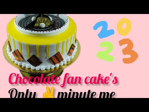 chocolate fan cake making idea how to make perfect design cake's #arifcakeworld  cake video tutorial