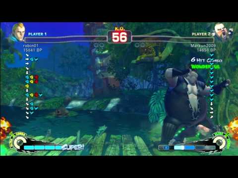 SSF4 Rank Match  robin01 (AB)  vs  Markun2009 (RU)