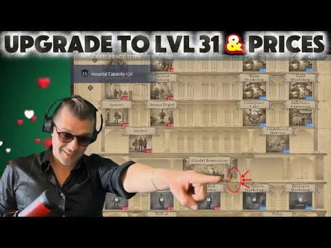 AOEM: Upgrading to buildings lvl 31 | BEST TIPS & TRICKS  for the Citadel Facilities